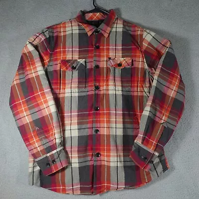 Elements Jacket Men's XL Orange Plaid Lined Colorful Outdoor Western Classic • $30