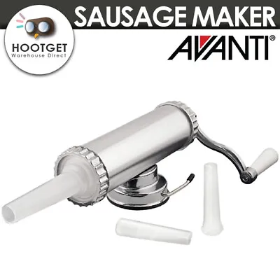$37.93 • Buy Avanti Homemade Aluminum Sausage Maker 1Kg With 3 Filling Nozzles