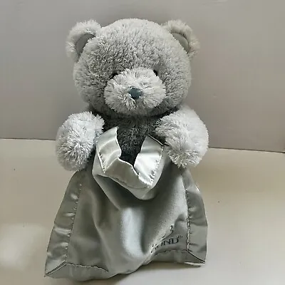 Gund Peek-a-Boo My First Teddy Bear Interactive Plush Stuffed Toy Blue Blanket • $12.99