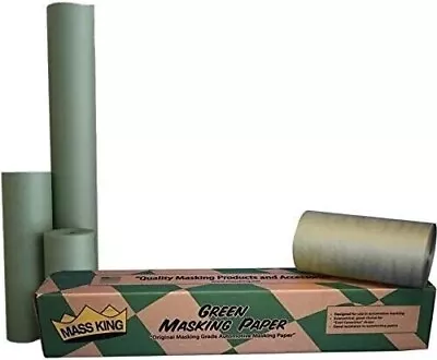 Mass King 18  35# Green Machine Finished Automotive Masking Paper - 700' (1) • $27.99