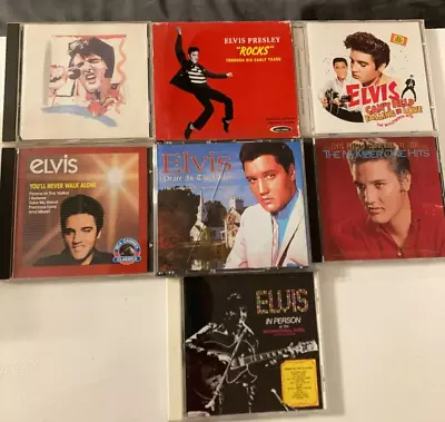 LOT Of 7  Elvis CDs • $27.95