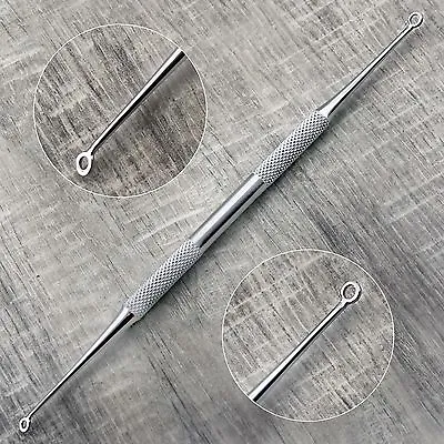 $7.99 • Buy Stainless Steel Blackhead Remover Extractor Facial Tool Eye Hole Blemish Remover