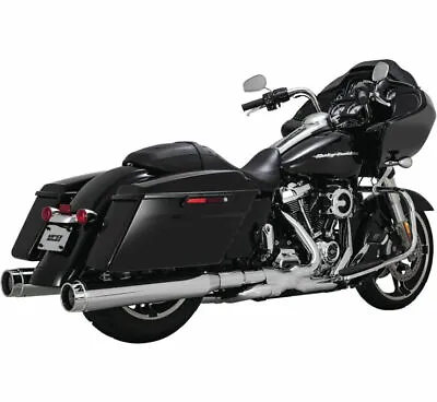 Vance & Hines Torquer 450 Slip-Ons 4.5  Mufflers Chrome For 17-20 Harley FL • $649.99