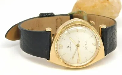 Vintage Rare Collectable 1960s Hamilton Savitar 14K Yellow Gold Watch Cal. 505 • $1875