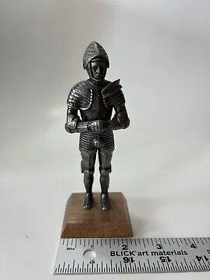 Knight In Armor On Wooden Base Miniature • $18