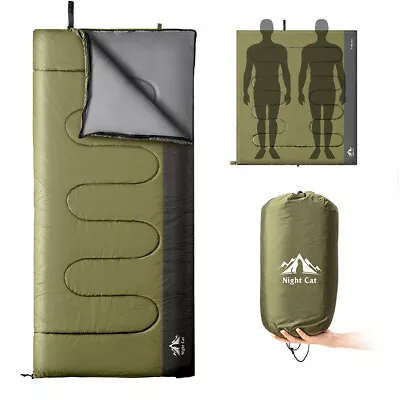 Lightweight Sleeping Bag For Backpacking Adult Camping Hiking Thermal Blanket • $59.98