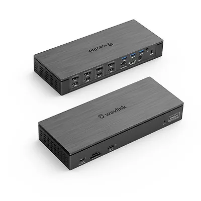 USB C Docking Station Dual Monitor/Quad Display Power Delivery For Windows Mac • £49.99