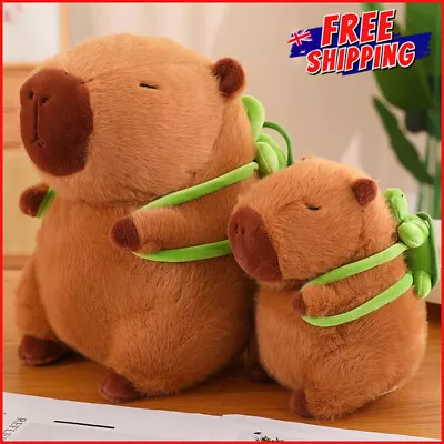 FLUFFY CAPYBARA PLUSH STUFFED TOY Kawaii Animal Soft Kids Doll Cute Gift Ideas • $15.71