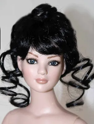 Black Updo Wig With Bangs Size 7-8 American Model Tonner - Lydia • $17.99