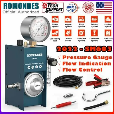 Automotive Smoke Machine Leak Detector EVAP Vacuum Leak Tester W/ Pressure Gauge • $109