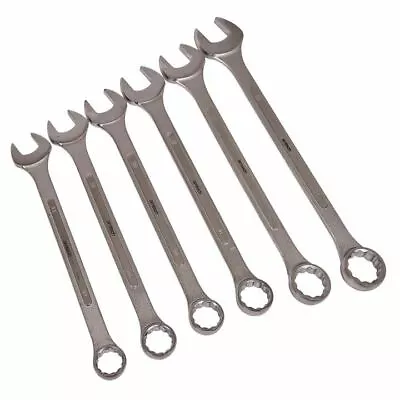 6 Piece Jumbo Combination Spanner Set Extra Large 32mm-50mm Forged Steel • £67.54