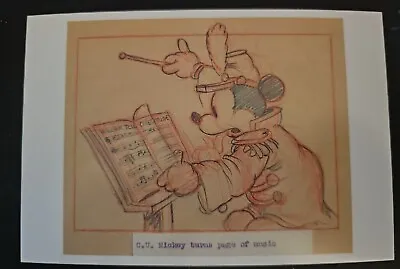 Mickey Mouse Postcard Art Of Disney Collection The Band Concert Concept Art • $3.05