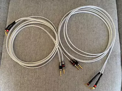 QED XT25 Pair Of Speaker Cables 3.5m Spade And Banana QED Connectors • £30