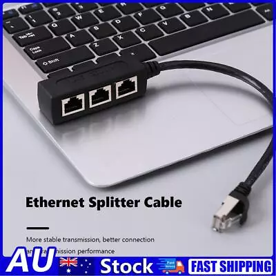 RJ45 LAN Ethernet Splitter Cable 1 Male To 3 Female For Super Category 7 6 5e 5 • $10.49