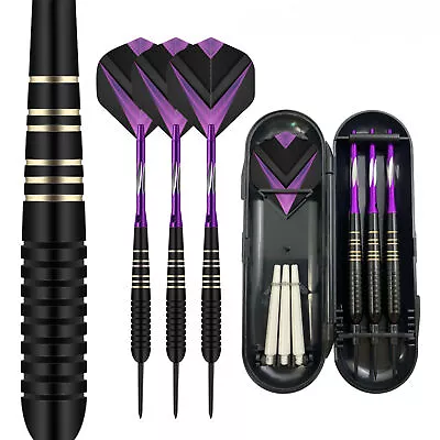 3Pcs Professional Competition Tungsten Steel Needle Tip Darts Set With Case 23g • $12.99