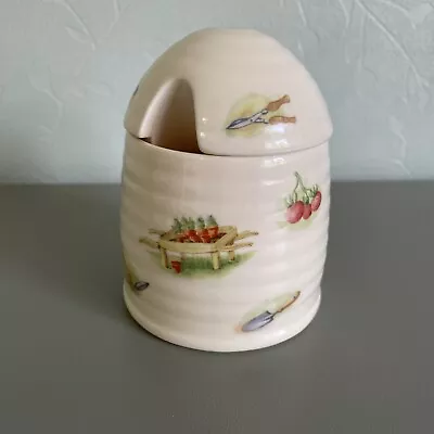 Aynsley Edwardian Kitchen Garden Honey Pot Ceramic Lid • £6.99