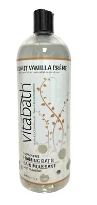 Vitabath Foaming Bath Shower Gel Coconut Vanilla Creme Jumbo Size 38 Oz • $24.99