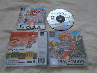 Crash Bash PS1 (COMPLETE) Sony PlayStation Rare Party Game Bandicoot Platinum • £21.95