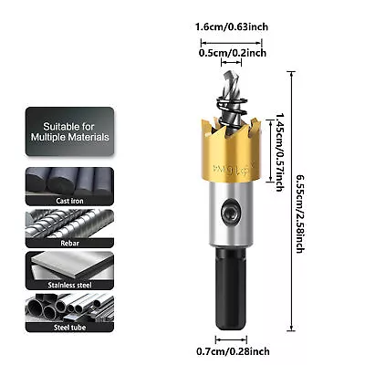 High Speed Steel Hole Opener Hole Drill Bits 16-30mm Hole Saw Cutter Tool Kit • $8.27