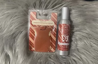 🆕SCENTSY Room Spray Non Aerosol 2.7 Fl. Oz & Car Bar Apple & Cinnamon Stick • $14.99