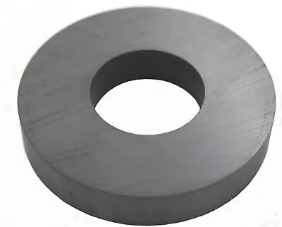 Ferrite Ring Ceramic Type Magnet Size  2¾  OD 1¼  ID ½  Thick - Lot Of 2 • $32
