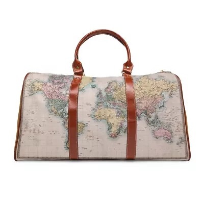 World Map Traveler Waterproof Travel Bag (Airplane/Busses/Trains Etc) • $250