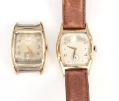 Elgin And Bulova Men's Wristwatches - Vintage - RC1427 • $9.99