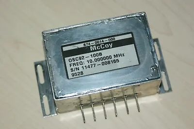 McCoy Ovenized 10 MHz Oscillator  OCXO 12 VDC Sine Wave Output OSC92-100B • $19.50
