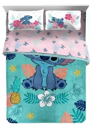 Lilo & Stitch Kids Twin/Full Blanket & Sheet Set-AB08BDWGN6Q8 W36188007456 • $84.95