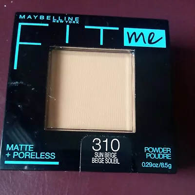  Maybelline Fit Me Matte & Poreless # 310 Sun Beige  Pressed Powder 0.29 Oz.  • $9.99