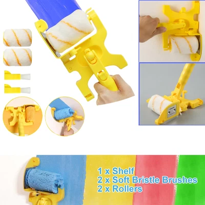$13.98 • Buy Multifunctional Clean Cut Paint Edger Roller Brush Pole Mountable For Wall Trim
