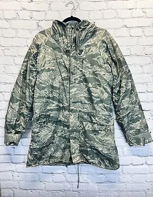US Military Cold Weather Camouflage Parka Hooded Coat W/ Liner Men’s S • $37
