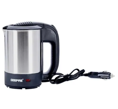 Geepas Portable 12V Car Kettle 500ML Travel Kettle Water Heater For Caravan • £17.99