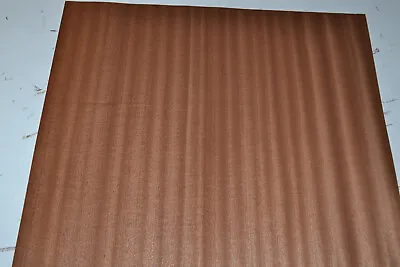 Sapele Ribbon Stripe Raw  Wood Veneer Sheet 17 X 46 Inches               4665-76 • $17.99