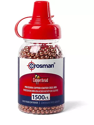 Crosman 4.5mm .177 Caliber Copper-Coated Steel BBs - 1500 Ct  2500 Ct  6000 Ct • $10.89