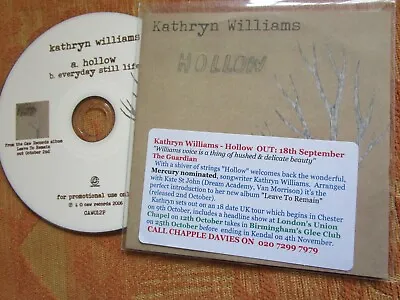 Kathryn Williams ‎– Hollow Label: Caw Records ‎– CAW012P   Promo CD Single • £9.99