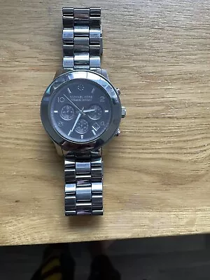 Michael Kors Titanium Ceramic Watch - New Batteries Fitted- BROKEN STRAP • £49.99