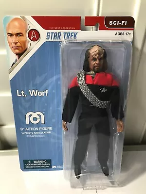 Mego Star Trek Lt. Worf 8  Action Figures Wave 15 New SMALL CREASE • $16.99