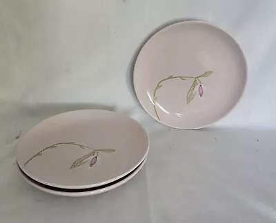 3 Vtg. Pink Russel Wright Iroquois China Gay Wings Desert Plates 6 1/2  HTF • $30