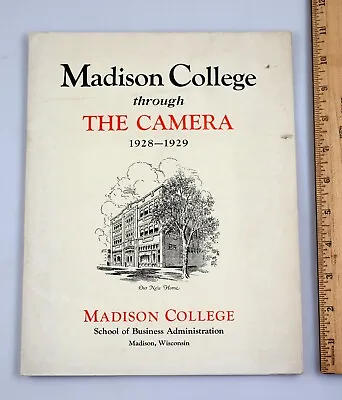 1928-1929 Madison College Through The Camera Annual Bulletin Booklet Wisconsin • $49.99