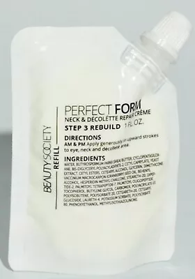 Beauty Society Perfect Form Repair Cream- Refill Pouch 1 Fl. Oz FULL SIZE  NEW • $32.28