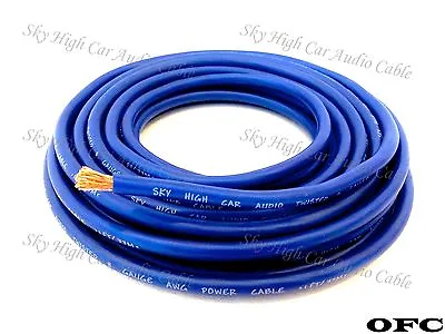 8 Gauge OFC AWG BLUE Power Ground Wire Sky High Car Audio By The Foot GA Ft  • $1.35