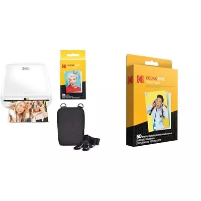 Step Wireless Mobile Photo Printer (White) Go Bundle & 2 X3  Premium Zink • £140.31