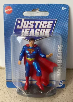 Mattel DC Justice League Superman Mini 3in Action Figure New In Box Cake Topper • $19.99