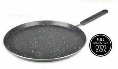  Non Stick Marble Coated Dosa Roti  Tawa Pizza Pan Pancake Maker Crepe Pan 28cm • £12.79