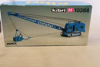 HO Scale Kibri Menck Excavator With Drag Bucket Kit #10384 Blue BN Open Box • $127.38
