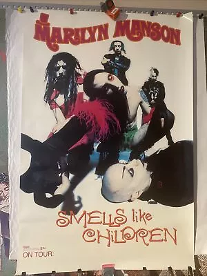 Marilyn Manson Original Promo Poster Smells Like Children 1995 Interscope Tour • $79.99