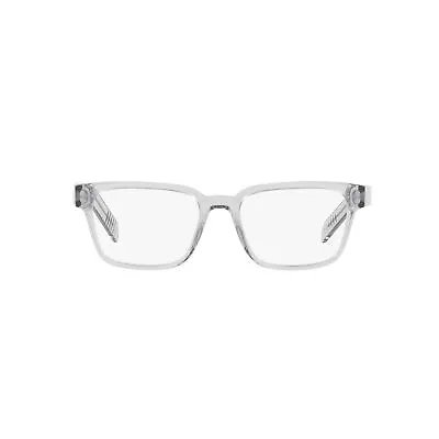 Prada PR 15WV U431O1 Grey Crystal Plastic Rectangular Eyeglasses 53mm • $76.38