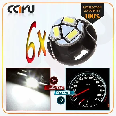 6X White T5/T4.7  Neo Wedge LED Bulb Car A/C Heater Climate Control Light Bulbs • $7.53