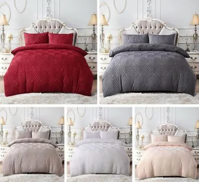 3PCS Stylish Duvet Cover Bedding Set With Pillowcases Double King Superking • £31